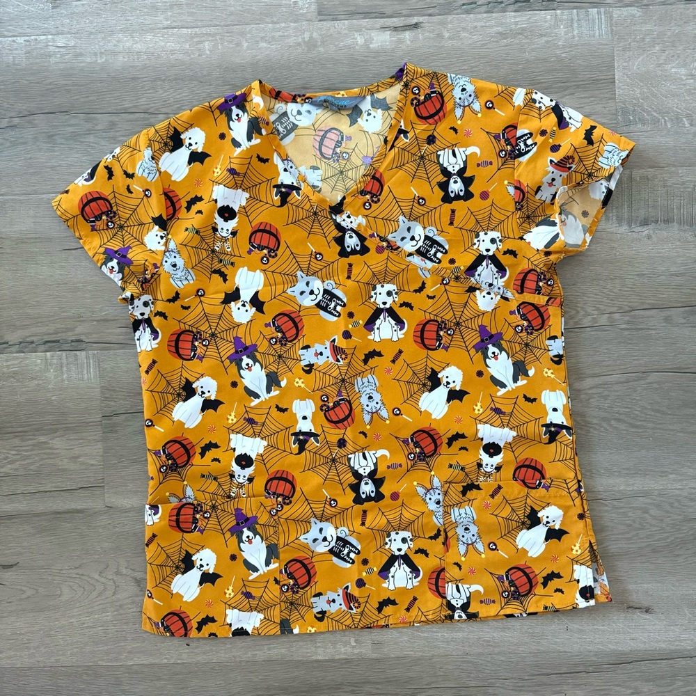 Serene Uniforms | Halloween scrub top